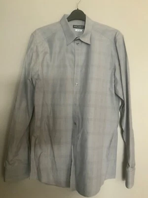Men’s black and white checked Dolce & Gabbana Gold dress shirt size 16 / 41 - Image 1 of 4