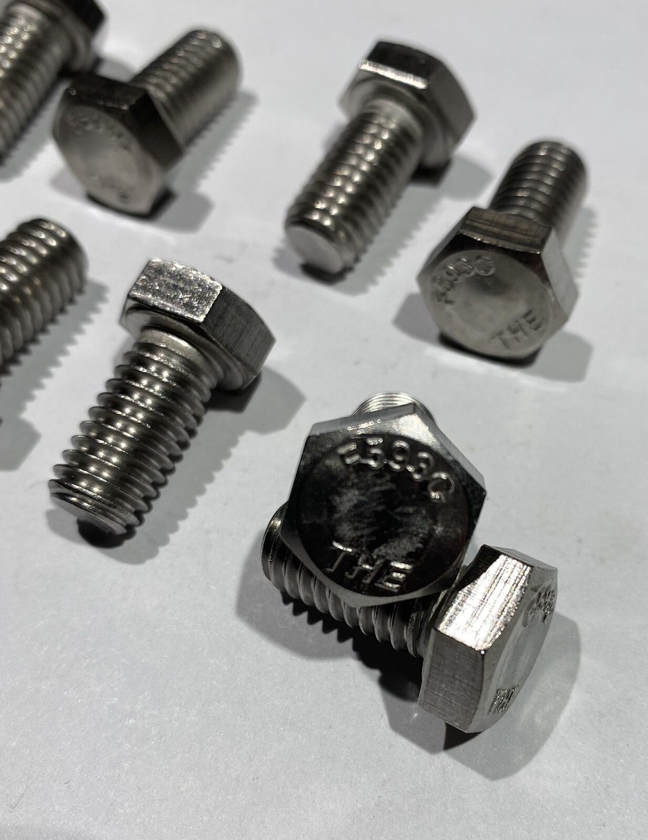 3/8-16 Hex Head Stainless Bolts F593C THE 3/8-16 x 3/4