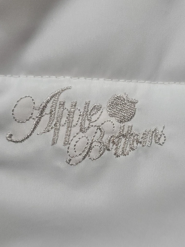 Chaqueta acolchada Y2K Apple Bottoms blanca lentejuelas juvenil 10/12 Foto 2 de 4