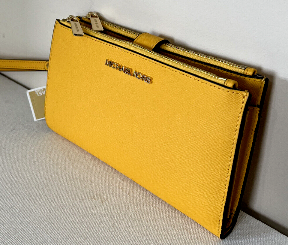 Michael Kors Jet Set Travel Double Zip Wristlet Wallet  display picture 1