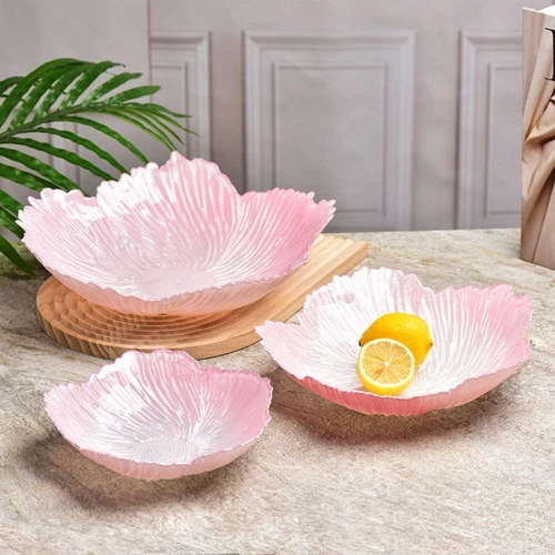 Versatile Art Glass Bowl Crystal Glass Dessert Dish Modern Candy Tray Snack* - Picture 2 of 21