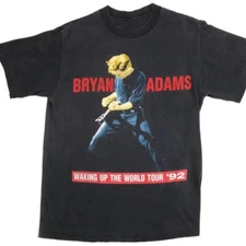 New Bryan Adams Waking Up The World Tour 1992 Cotton Unisex S-5XL Shirt DN68