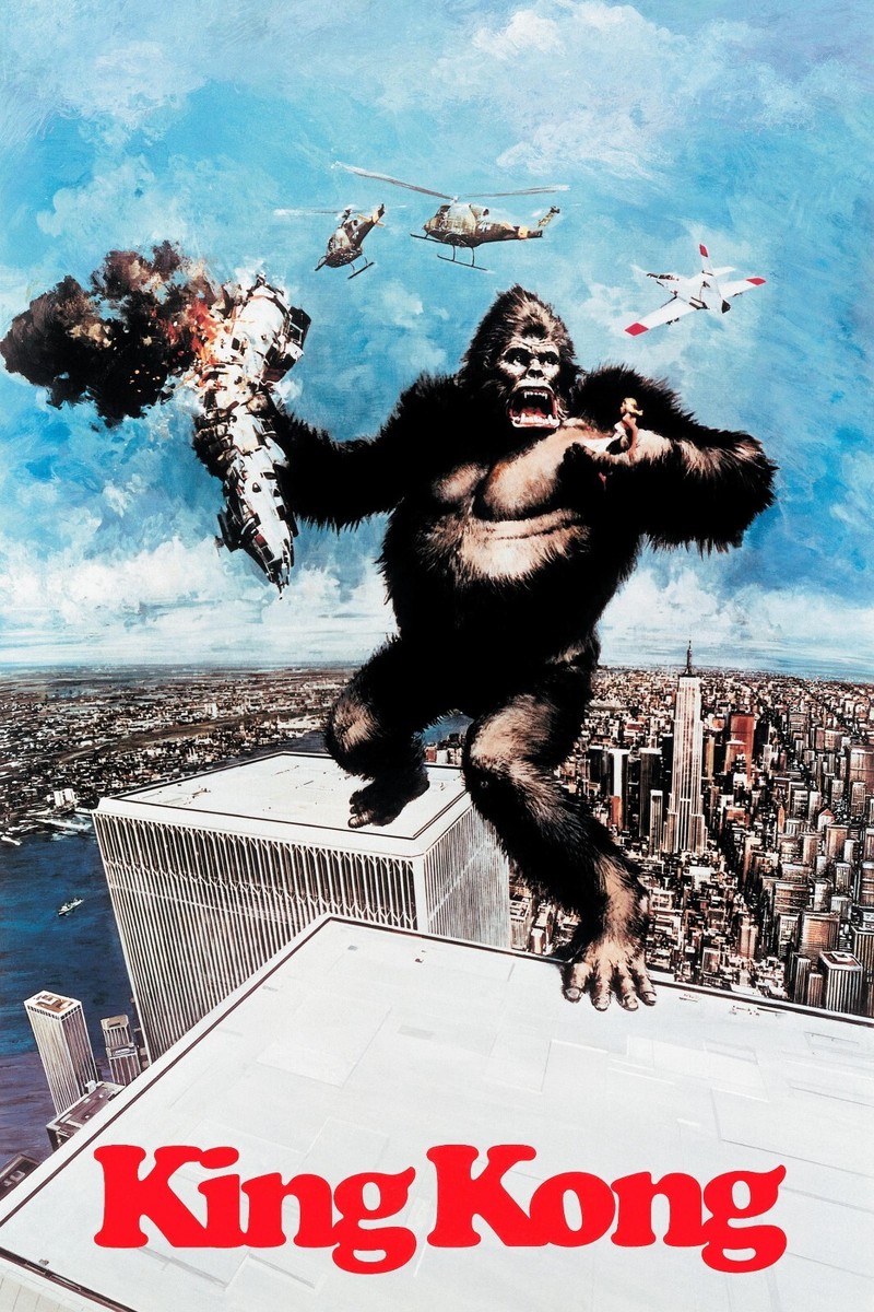 キングコング　76年　アメリカ公開時オリジナルポスター 1976 King Kong Movie Poster 11X17 Jeff Bridges Jessica Lange