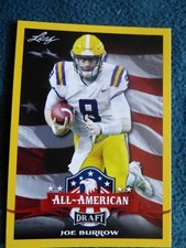 2020 JOE BURROW ALL-AMERICAN LEAF ALL-AMERICAN YELLOW BORDER (R) #61 N/M TO MINT