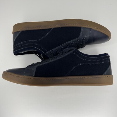ALDO Casual Two-Tone Navy Suede and Faux Leather Premium Loafers Mens Size 12 ALDO Casual Two-Tone Navy Suede and Faux Leather Premium  main image 2