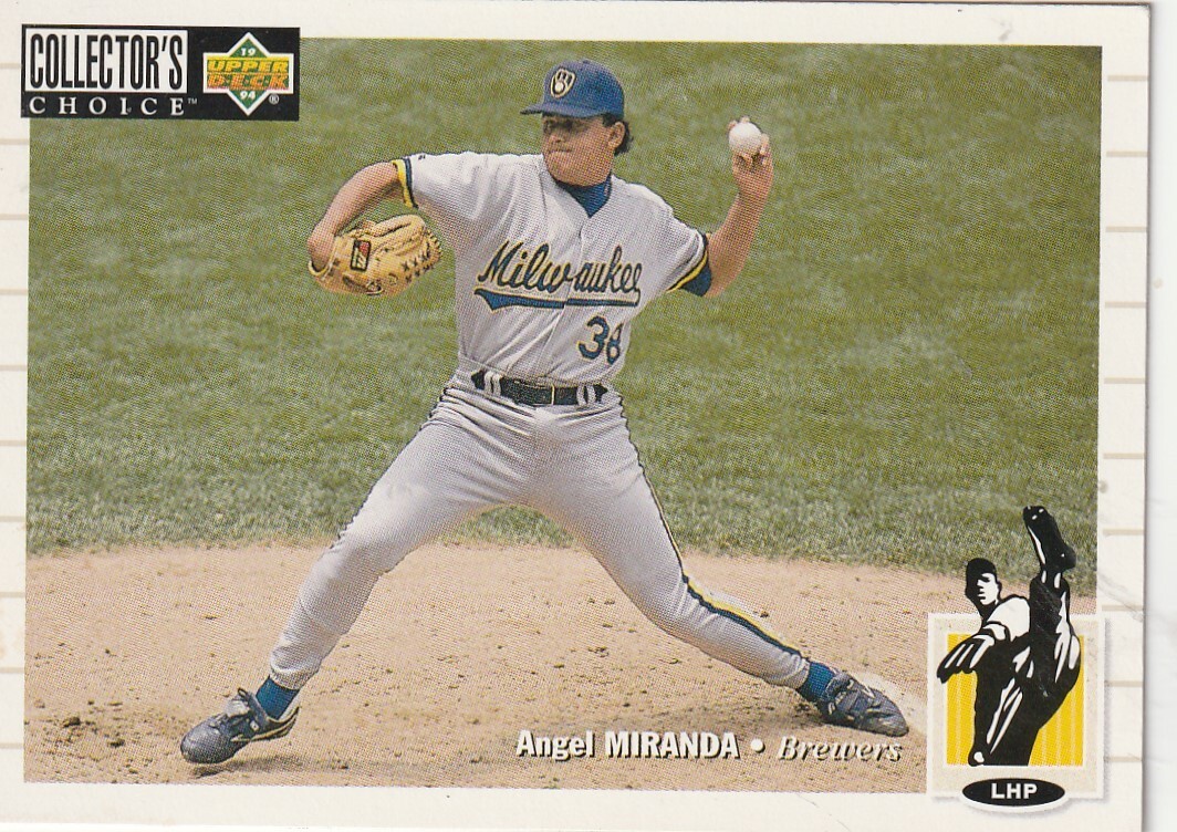FREE SHIPPING-MINT-1994 Upper Deck Collector's Choice Angel Miranda #207 BREWERS