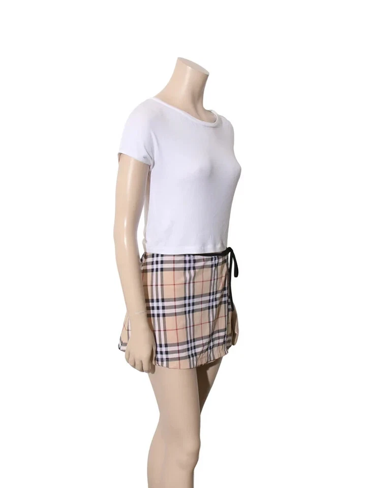 BURBERRY чек печать купальный костюм прикрытие юбка (размер M) - Изображение 2 из 3