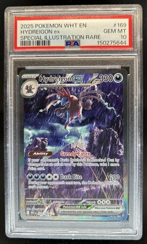 2025 Pokemon White Flare Hydreigon ex Special Illustration Rare #169/086 PSA 10