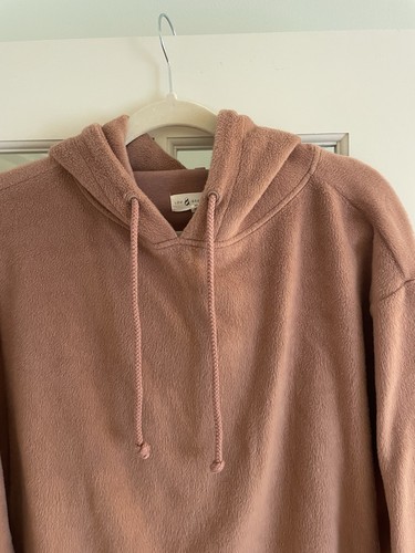 Lou & Grey Loft Womens Size M Medium Pink Fleece Hoodie Soft Knit EUC - Picture 4 of 11