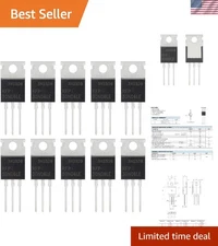 TO-220 N-Channel MOSFET Transistors - 30A 60V Power Handling - Easy Storage Pack
