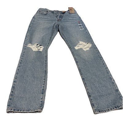 Levis 501 S Jeans Wmns 26x29 Blue Skinny High Rise Light Wash Denim NWT 5 Button
