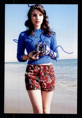 Emma Roberts Amerikanische Schauspielerin Groß Foto Original Sign + G 50518