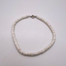Vintage Puka Shell Anklet w/ Spring Ring Closure 10”