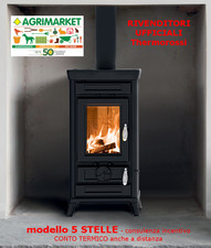 Stufa a legna THERMOROSSI SOFIA EVO EASY PRONTA CONSEGNA 5 stelle CHIEDI SCONTO