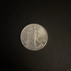 1988 AMERICAN SILVER EAGLE - 1 oz .999 FINE SILVER - TONING - FREE SHIPPING!