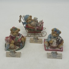 Cherished Teddies 1999 Christmas Winter Bear Lot   LE Kayla Brian  Suzanne
