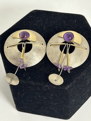 Vintage NYC Studio Kinetic Modern Earrings