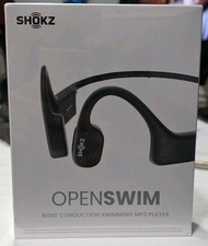 Shokz OpenSwim Bone Conduction MP3 Player 4GB Black IP68 Waterproof 8hr Battery