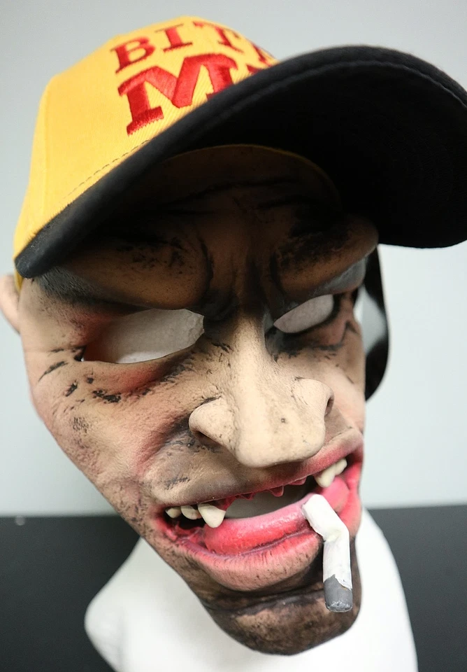 Trucker Man Bite Me Guy - Zagone Studios "Dude" Handmade Mask - Image 3 of 4