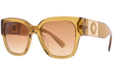 Versace VE4437U 53472L Sunglasses Women's Transparent Honey/Yellow Gradient 54mm