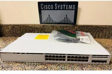 Genuine CISCO C9200L-24P-4G-E 24x RJ-45 Gigabit 4x SFP Network Switch /w 1x PSU
