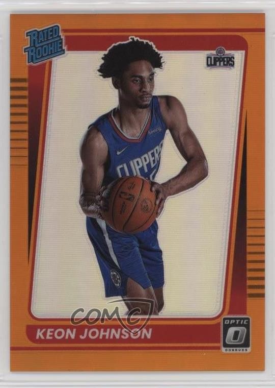 2021 Panini Donruss Optic Rated Rookie Orange Prizm 61/199 Keon Johnson #192 1b8