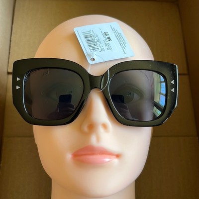 100% UVA UVB Protection Square Frame Sunglasses Black