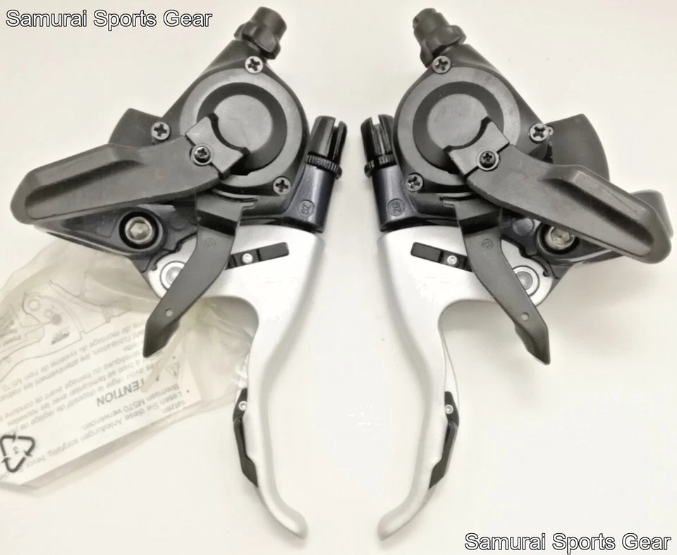 Shimano Deore LX ST-M570 MTB 3x9 Speed V-Brake Shifter Set - 22.2mm - Unused - Image 2 of 4