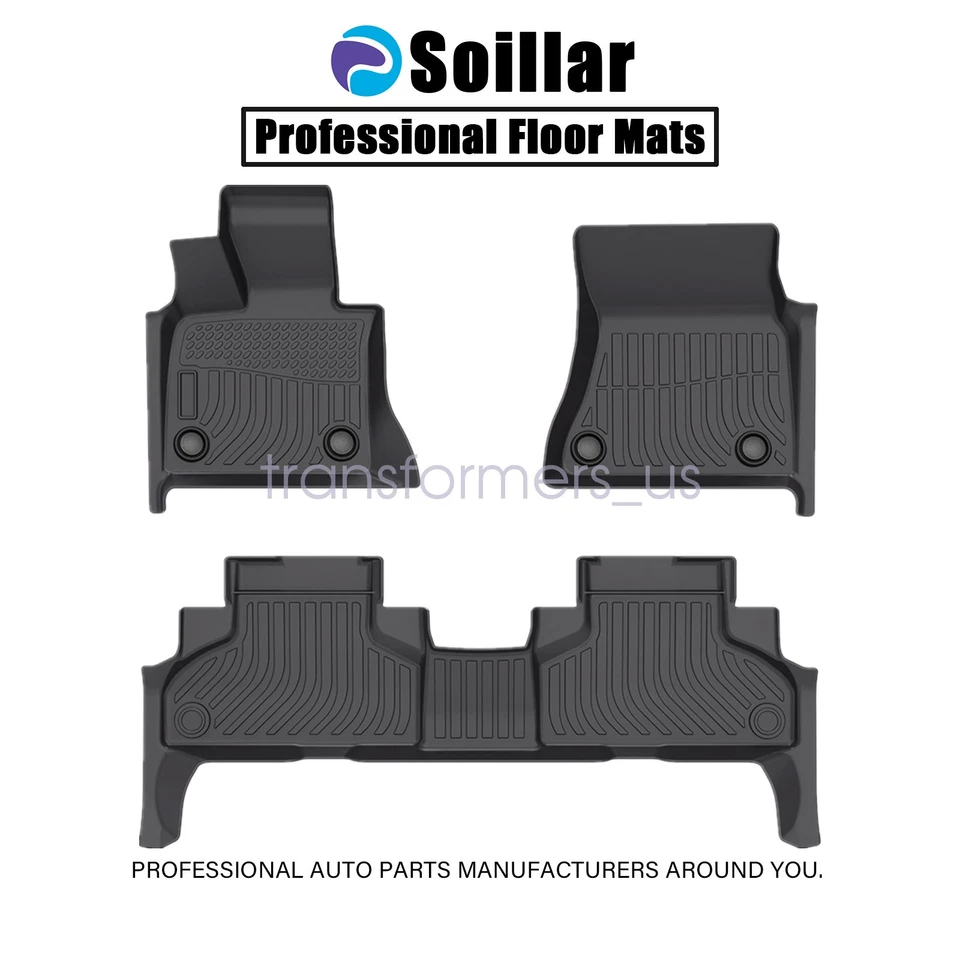 TPE Floor Mats Liners All Weather Black For 2014 2015 2016 2017 2018 BMW X5 New - Imagem 2 de 4