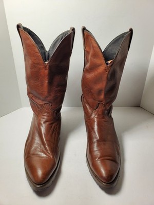 Code West Mens Cowboy Boot Soft Brown Leather Size 11.5