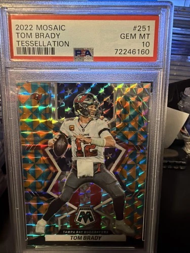 2022 Tom Brady PSA 10 Mosaic Tessellation 05/15
