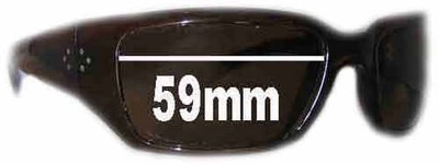 SFx Replacement Sunglass Lenses fits Blinde HILLKILL - 59mm Wide