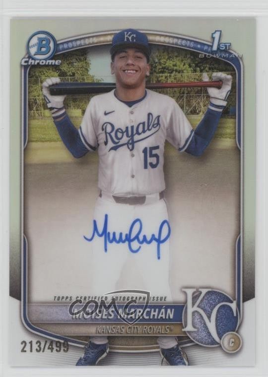 2025 Bowman Chrome Prospect Refractor 213/499 Moises Marchan #CPA-MM Auto 13c1