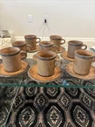 MCCOY pottery 8 coffee mugs And Saucers