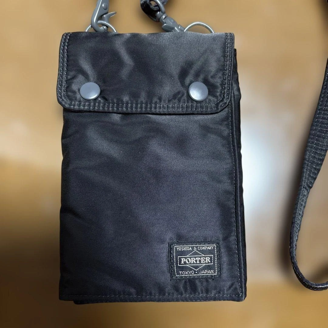 PORTER Yoshida TANKER kleine Schultertasche Reisetasche schwarz Nylon Japan
