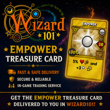 Wizard101 Empower Treasure Card Delivery 100ct 