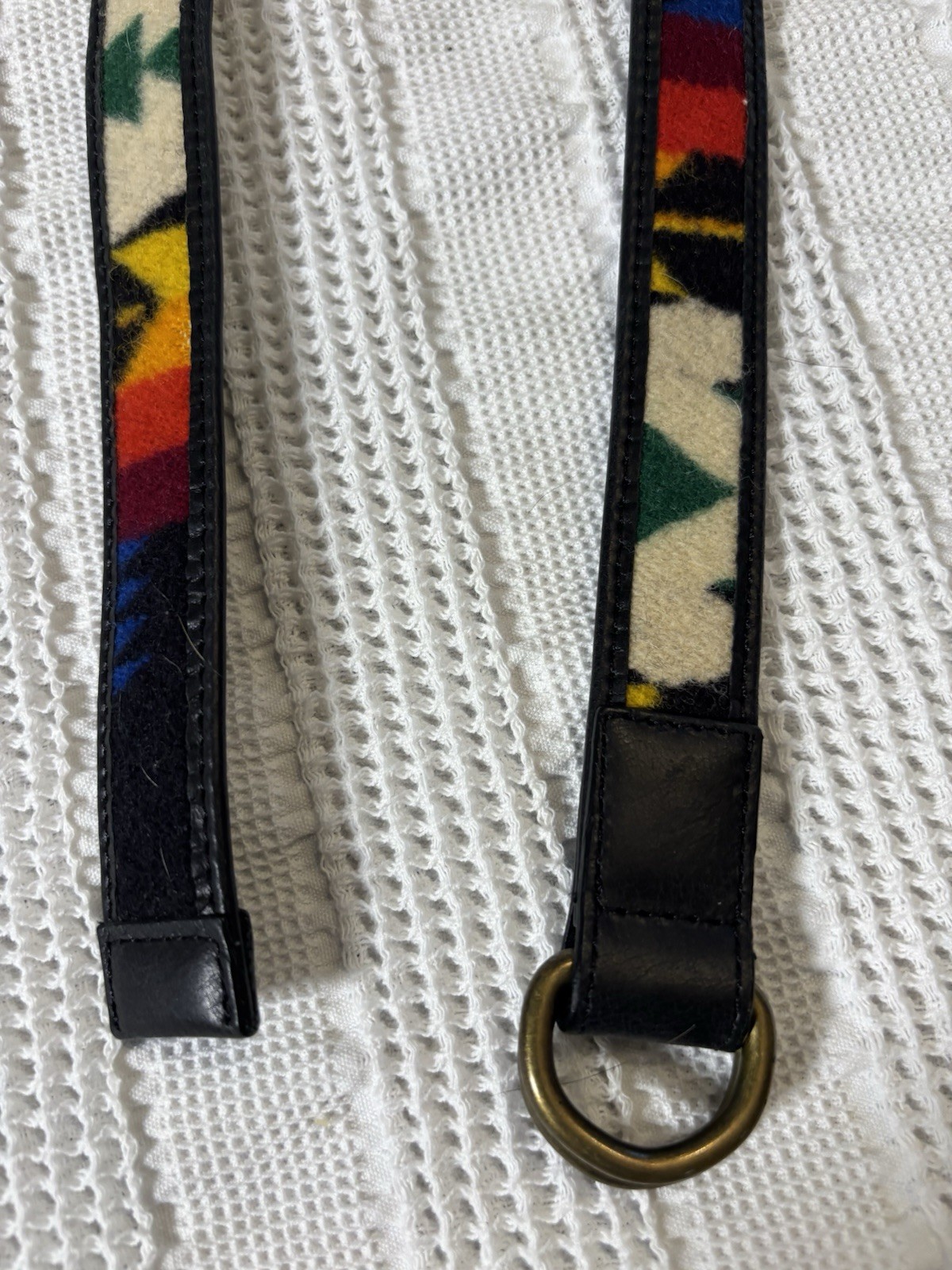 Pendleton Reversible Double-Ring Belt Black And W… - image 3