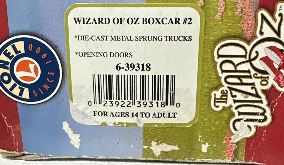 2009 Lionel Electric Train Wizard of Oz Box Car #2 6-39318 - Image 3 of 4