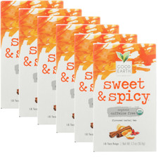 Good Earth Teas Organic Sweet  Spicy Tea Caffeine Free 18 Pckts Each Pack of 6