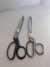 This listing is for a pair of vintage tailor scissors. Both are heavy-duty metal