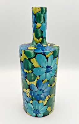 Vintage Alvino Bagni for Raymor Attributed Italian Floral Vase 11.4'' MCM Italy