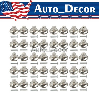 40PCS Brushed Nickel Cabinet Knobs Drawer Pulls Stainless Steel Kitchen Hardware