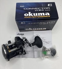 Okuma CV-30D Convector Line Counter Reel, 2BB + 1RB, 4.0:1 Ratio, Alum Spool