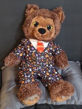 Build A Bear Howlin' Werewolf Halloween Wolf With Outfit. Retired 16" Plush