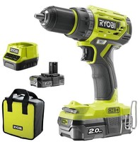 Ryobi R18DD7-220S Akku-Bohrschrauber 18 V One+ BüRtsenlos Inkl. 2X Akku 2,0 Ah
