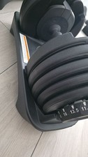 Braingain 24kg SmartBell 15‑in‑1 dial‑select model with cradle (single dumbbell)