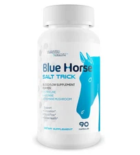 Blue Horse Salt Trick - Our Best Blood Flow Supplement for Men-90 Capsules