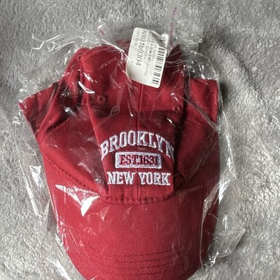 Barneys New York Herren Baseballkappe Rot Einheitsgröße Brooklyn New York
