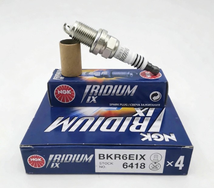 Set of 4 Genuine NGK 6418 Iridium IX Spark Plugs BKR6EIX Fast delivery
