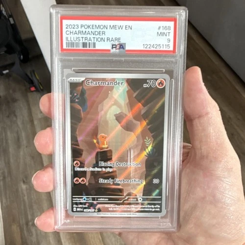 PSA 9 Charmander 168/165 Sv Scarlet & Violet 151 Illustration Rare Holo 2023